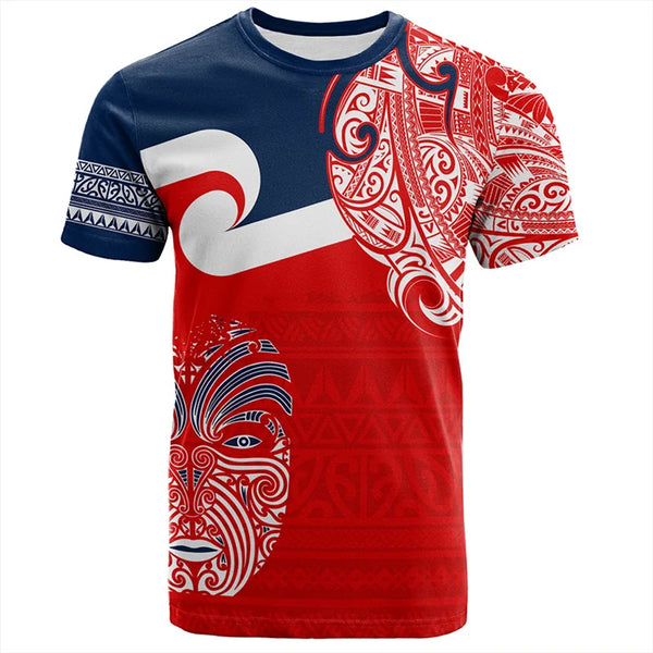 Harajuku Summer 3D Print New Zealand Maori Tribal Patterns T Shirt For Men New Zealand Waitangi Day Graphic T-shirts Tees Shirts