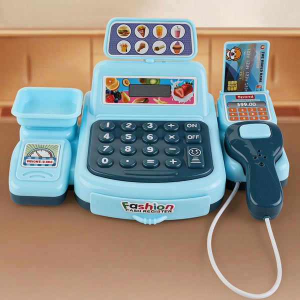 Pretend play mini cash register set