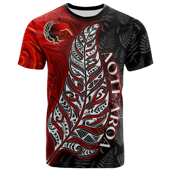 3D New Zealand Maori Aotearoa Silver Fern Symbols Tattoo Print T Shirt For Men NZ Waitangi Day Graphic T-shirts Tees Top Clothes