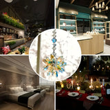 1PC Sparkling Glass Suncatcher Crystal Star Hanging Ornament for Window & Office Decor - Ideal Anniversary Gift for Her/Him