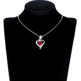 Elegant Style Heart shaped Pendant Necklace Hollow Design Mother's Day Gift Party Suitable for Best Friends Without Box