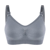 Seamless wire-free nursing bra – Charcoal / M