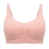 Seamless wire-free nursing bra – Pink / M