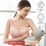 Seamless wire-free nursing bra