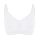 Seamless wire-free nursing bra – White / M