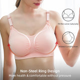 Seamless wire-free nursing bra