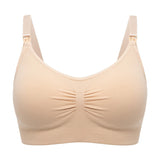 Seamless wire-free nursing bra – Nude / M