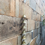Antique brass bell wind chime