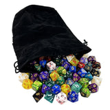 Velvet drawstring dice bag