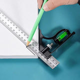 Combination square with spirit level