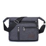 Canvas messenger bag – Black