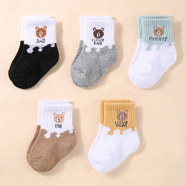 Baby ankle socks five pairs