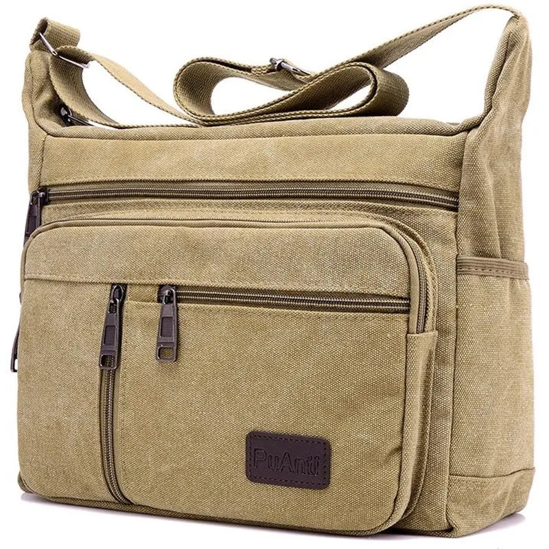 Canvas messenger bag