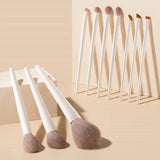 Twelve piece makeup brush set