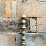 Antique brass bell wind chime