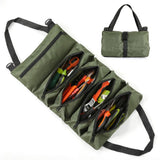 Canvas roll-up tool organiser