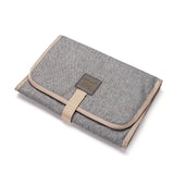 Foldable baby changing mat – Light grey