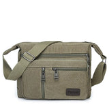 Canvas messenger bag – Army Green
