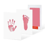 Clean-touch baby hand and footprint ink kit – Pink