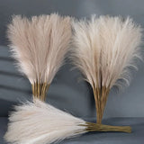 Faux pampas grass in a vase