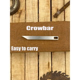 Mini stainless steel pry bar keyring tool