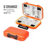 Waterproof fishing tackle box – Small / Orange