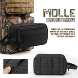 Black tactical toiletry bag