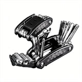 16-in-1 folding bike multi-tool