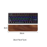 Solid wood keyboard wrist rest – 36cm (tenkeyless keyboards)