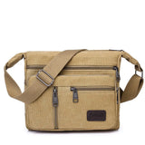 Canvas messenger bag – Khaki
