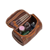 Leather-look toiletry bag