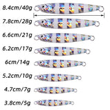 Metal jig fishing lures