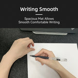 Writing on the felt desk mat