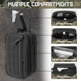 Black tactical toiletry bag