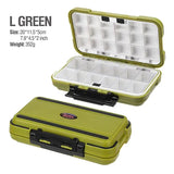 Waterproof fishing tackle box – Large / Green