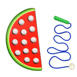 Wooden fruit lacing threading toy – Watermelon