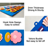Felt finger counting maths board
