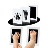 Clean-touch baby hand and footprint ink kit