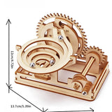 Wooden marble run model kit