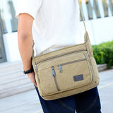 Canvas messenger bag