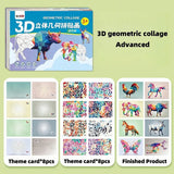 3D geometric sticker mosaic art kit