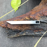 Mini stainless steel pry bar keyring tool