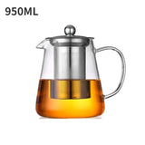 Glass teapot with stainless steel infuser – 950ml
