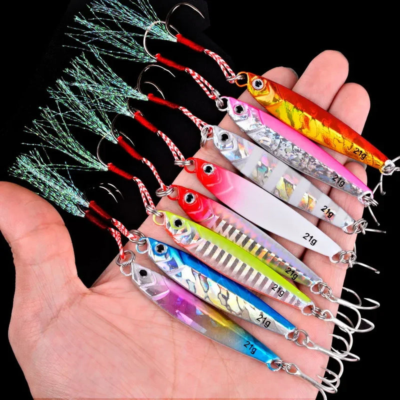 Metal jig fishing lures