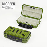 Waterproof fishing tackle box – Medium / Green