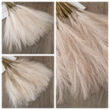 Faux pampas grass in a vase