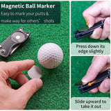 Folding golf divot tool with ball marker