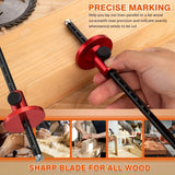 Wheel marking gauge for woodworking
