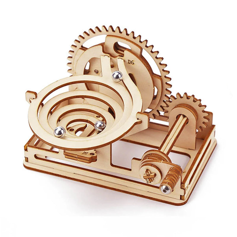 Wooden marble run model kit