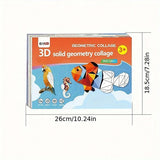 3D geometric sticker mosaic art kit